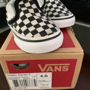 Baby Vans Checkerboard Slip Ons